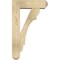 Ekena Millwork Olympic Craftsman Rough Sawn Bracket w/ Offset Brace, Douglas Fir, 6"W x 18"D x 30"H BKT0604X18X30OLY04RDF - alternate 3